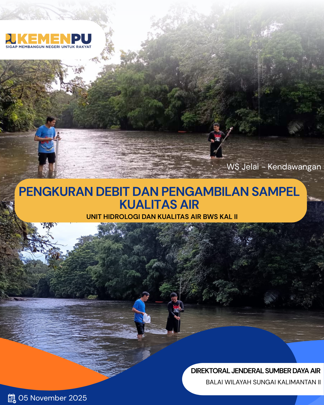 Kegiatan Rutin Tim Unit Hidrologi dan Kualitas Air BWS Kalimantan II